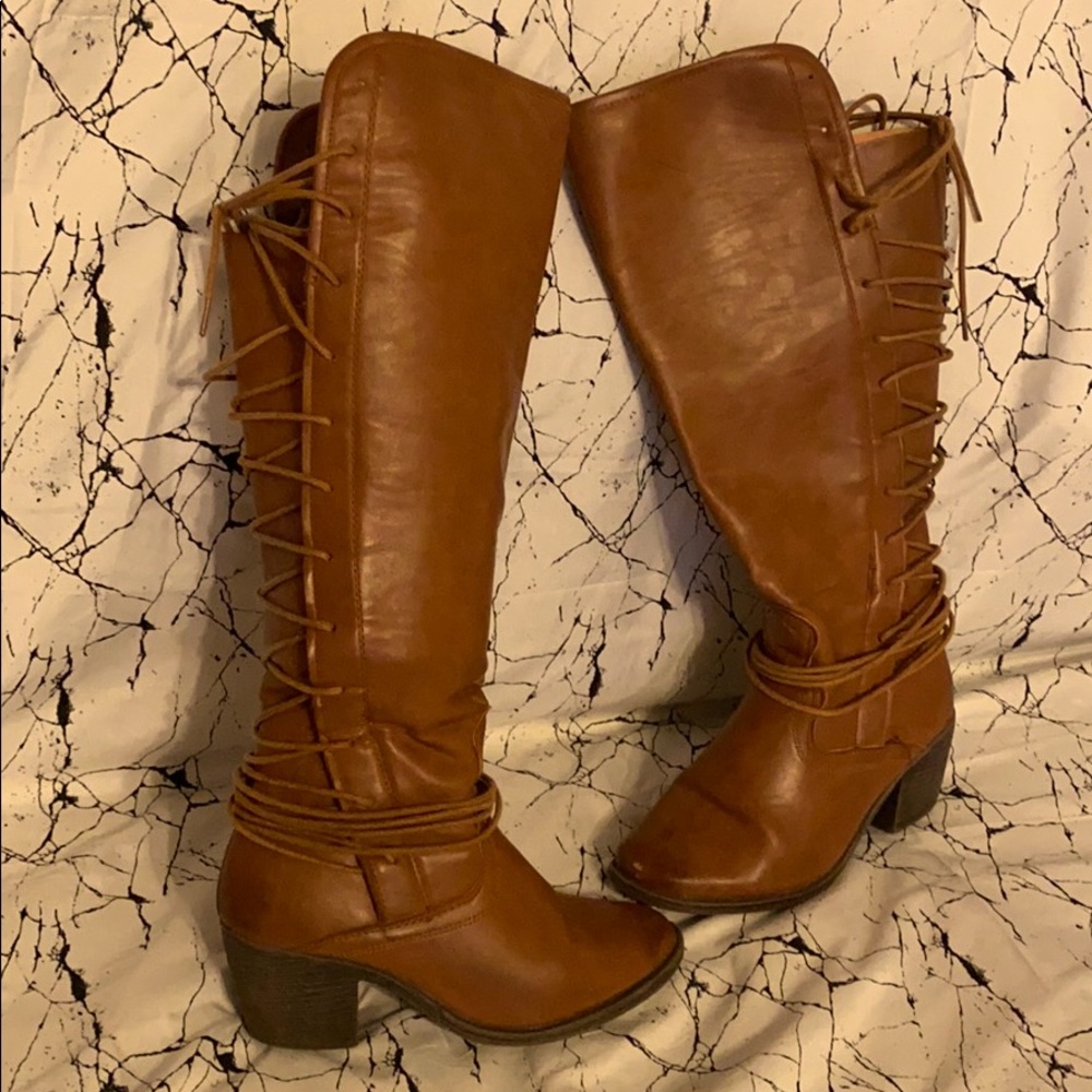 Knee High Brown Boots- size 7.5 Charlotte Russe